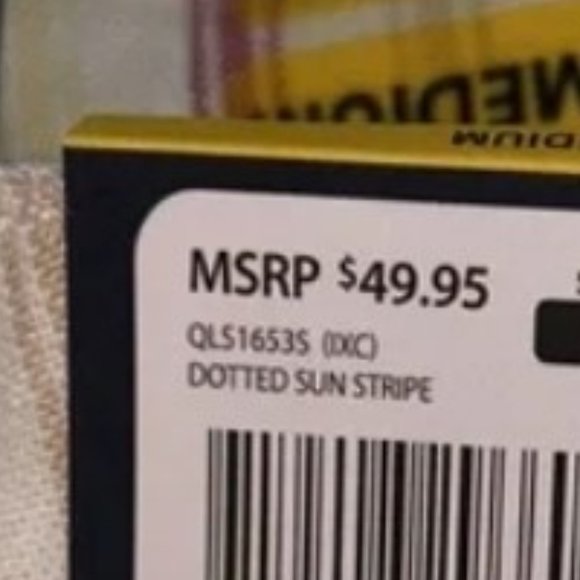 GAP Linen Blend Pull On Elastic Waistband Short "Dotted Sun Stripe"  NEW!! - Picture 2 of 12